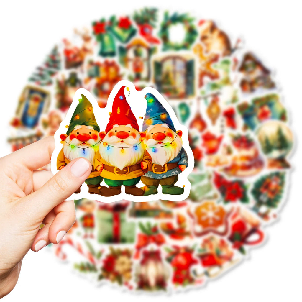 50 pieces of Christmas vinyl stickers - perfect for laptops, water bottles, helmets, etc Oasis Select