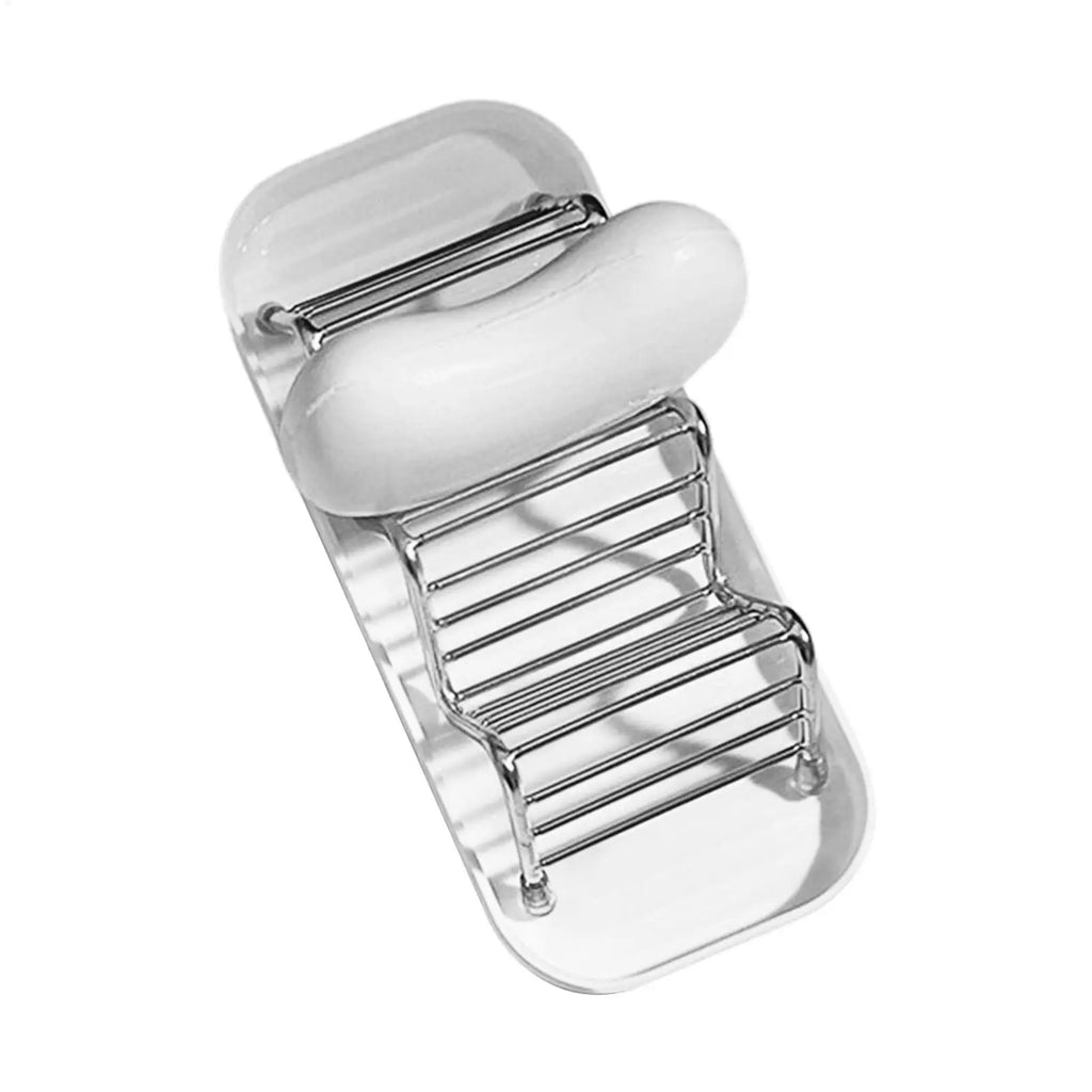 Soap Holder Stainless Steel Shelf with Tray Multifunctional Bathroom Storage Rack bathroom draining box soap storage box Oasis Select