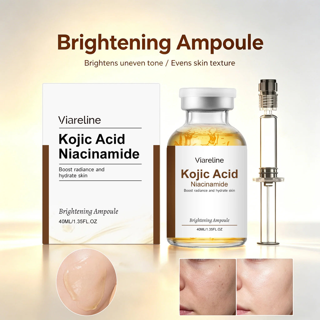 Niacinamide Brightening Ampoule Serum Face Hydrating Even Tone Nourishing Brightening Essence Kojic Acid Dark Spot Corrector Oasis Select