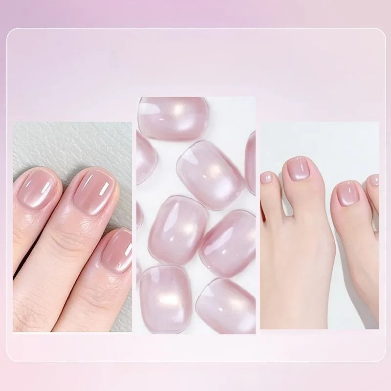 Nail Art Pen 2in1 Nail Care Magnetic Cat Eye Gel Polish Nail Art Kit Care Magnetic Beads Nude Ice Translucent Cat Eye Nail Pol Oasis Select Flower Wine