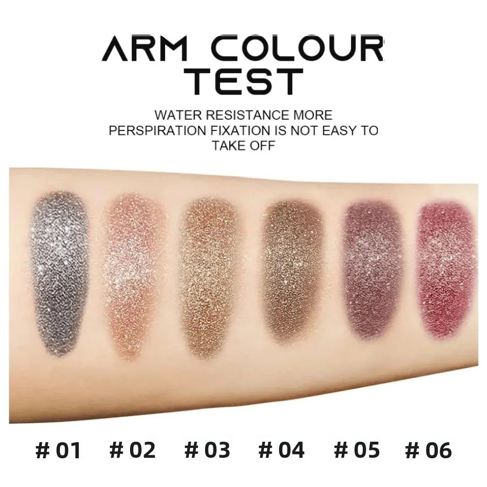 Fit Colors Pearl Shimmer Eyeshadow Stick Set – 6 Shades