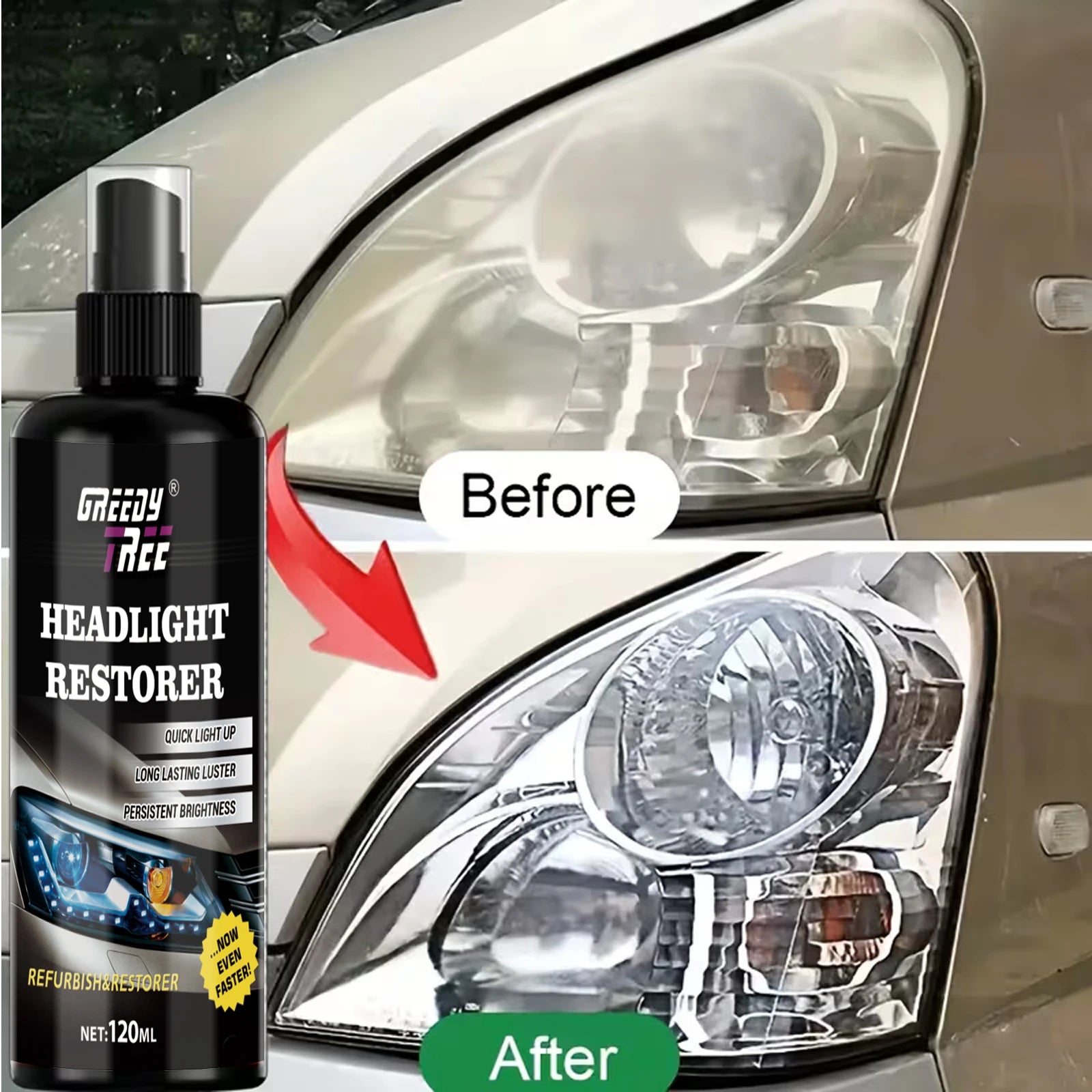 Headlight Restoration Kit – Anti-Yellowing & Oxidation Coating Headlight Restoration Kit Oasis Select