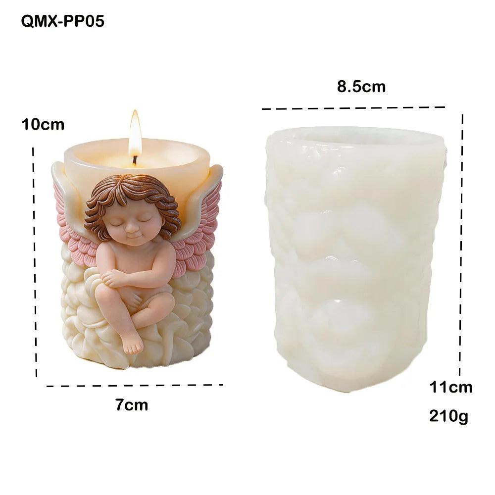 Angel Silicone Candle Mold – DIY Human Figure Mold for Gifts