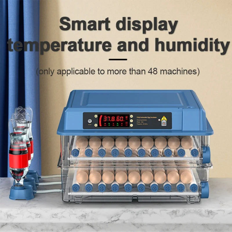 128 Eggs Fully Automatic Incubator With Drawer Type Mini Poultry With Automatic Waterbed Replenishment And Temperature Control Oasis Select