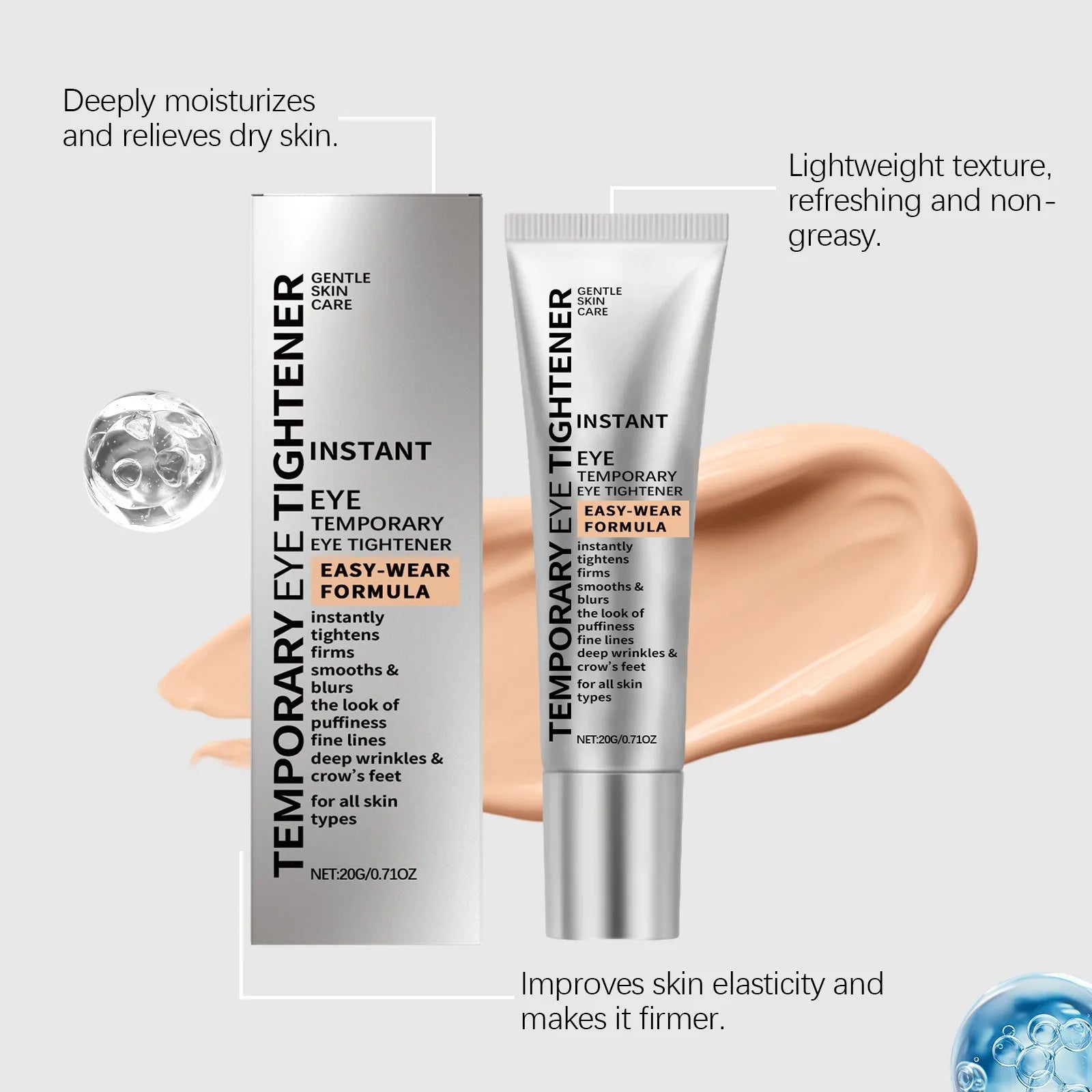 Firming Eye Cream – Dark Circles, Eye Bags & Anti-Wrinkle Eye Tightener Cream Oasis Select
