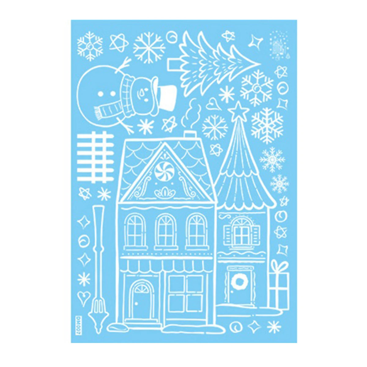 Snowman Christmas Window Clings & Removable Xmas Wall Decals Christmas Window Decals Oasis Select DM007