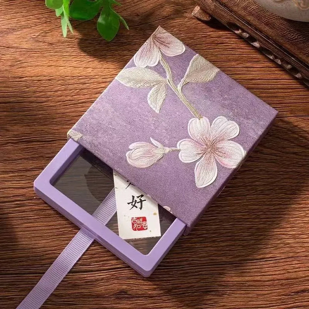 Retro Floral Embossed Drawer Jewelry Box | PE Film Display