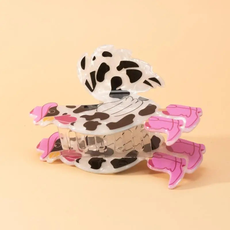 2026 The West Series Hair Claw Cowboy Punk Rooster Cartoon Acrylic Hair Clips Hair Accessories For Women Girls Oasis Select Multicolor