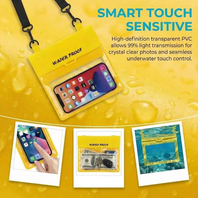 Waterproof Phone Pouch Waist Pack – Touchscreen Dry Bag Waterproof Phone Pouch Oasis Select