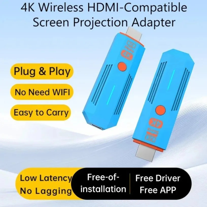 5.8G 4K 50M Wireless HDMI-Compatible Video Transmitter Receiver Extender Display Adapter Dongle Share For Laptop To TV Monitor Oasis Select