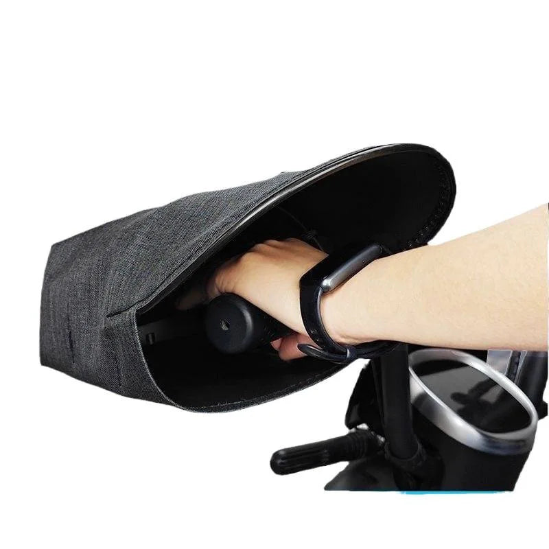 Summer Motorcycle Handlebar Sunshade Windproof Cover and Riding Gloves, Sun-protective and Breathable,Universal Handlebar Covers Oasis Select