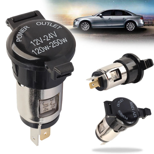 12V-24V Waterproof Cigarette Lighter Female Socket 10A – Car & Moto Car Power Socket Oasis Select