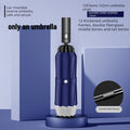 1pcs Auto Retractable Large Umbrella Heavy Rain Resistant Reverse Design Sturdy Thickened Structure for Daily Commute Oasis Select 320t-142cm blue Aluminum 12K