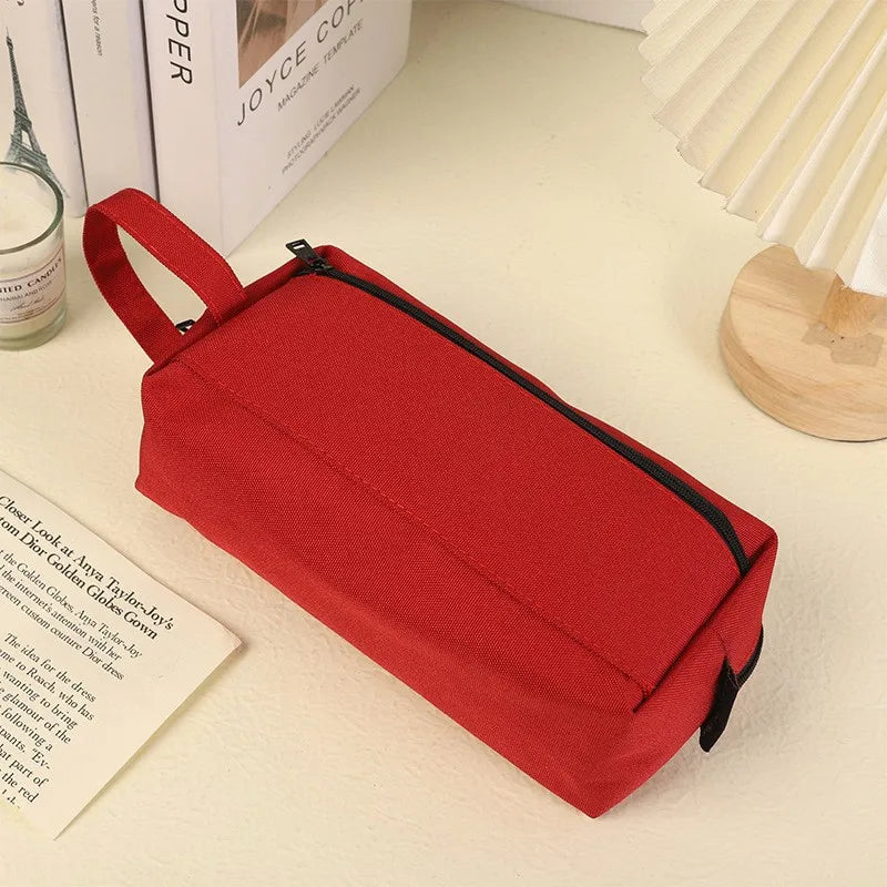 Makeup Brush Bag Storage Bag Portable New Travel With Eyebrow Pencil Eye Shadow Brush Storage Bag Oasis Select Red