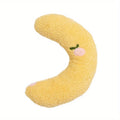 Pet Pillow for Cats and Dogs Soft Plush Thick Filling Cervical Support Hypoallergenic Washable Cover Deep Sleep U-shaped Cat And Oasis Select YELLOW