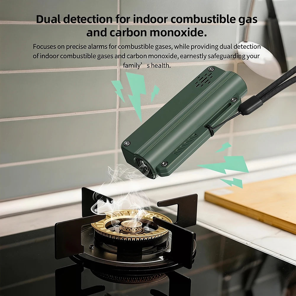 Portable Gas Detector Leak Tester for Methane LPG CO with High Sensitivity Sensor Instant Alarm 50-1000ppm Detection Range Oasis Select