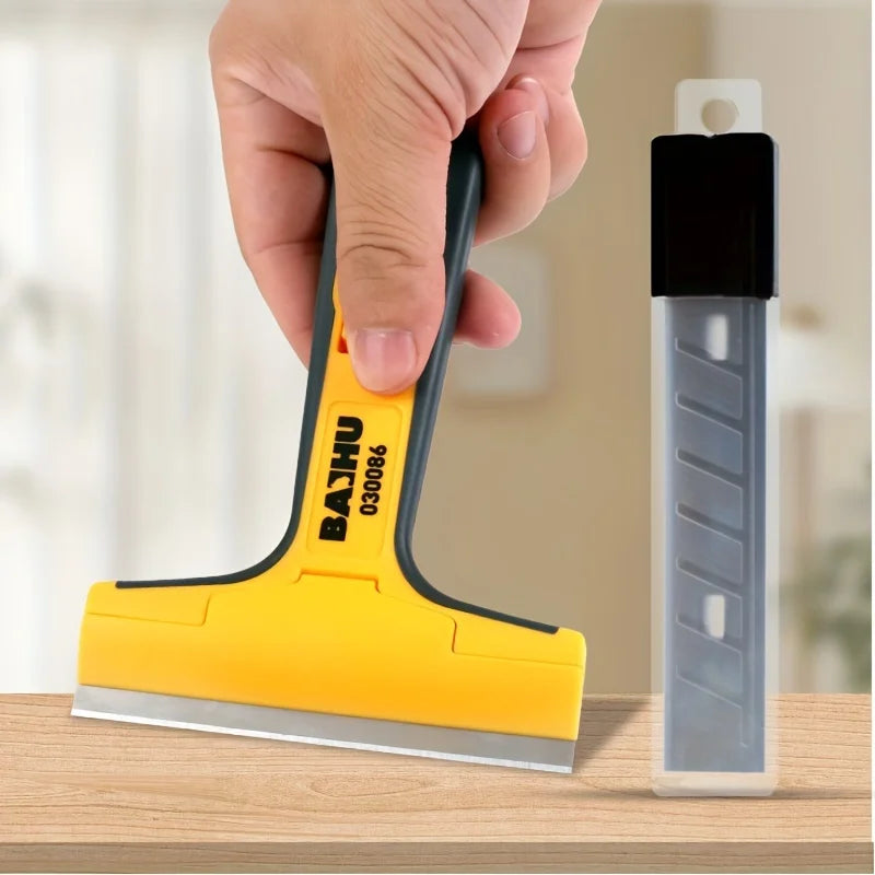 Wide Razor Blade Scraper Tool - Glass Cleaner Suitable for Stoves, Windows, Paint Removal, and Adhesive Residue Removal Oasis Select
