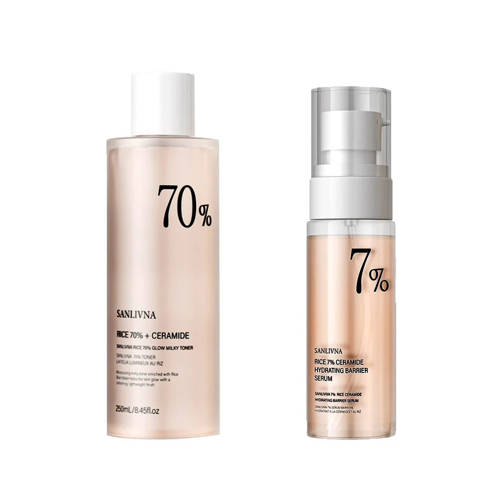 SANENDI Rice Toner Set – 70% Rice Extract & Niacinamide Skincare Set Oasis Select A-3