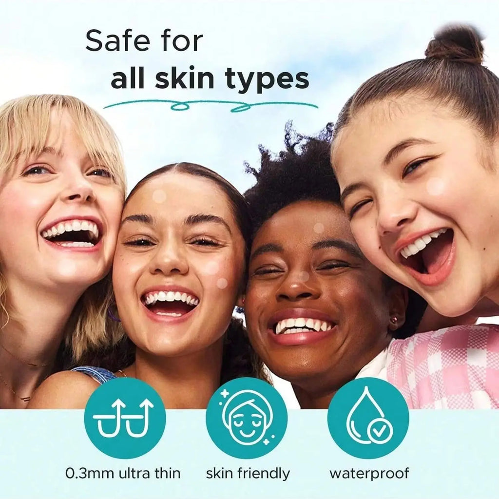 800/400 pieces/box of transparent circular acne patches for the face, with a natural and three-dimensional appearance Oasis Select