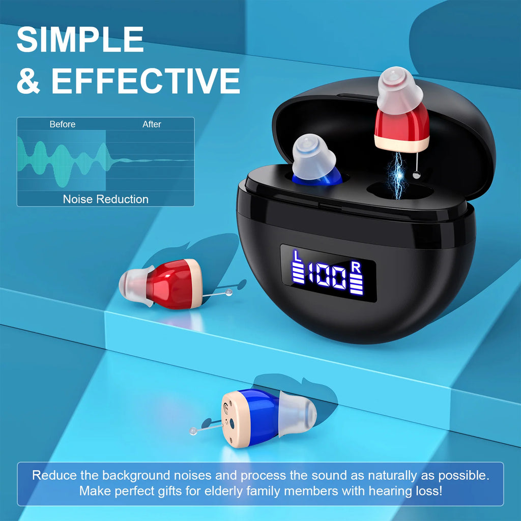 Personal headphones, with sound amplification, complete accessories, small and portable, comfortable for two-ear wearing Earbuds Oasis Select
