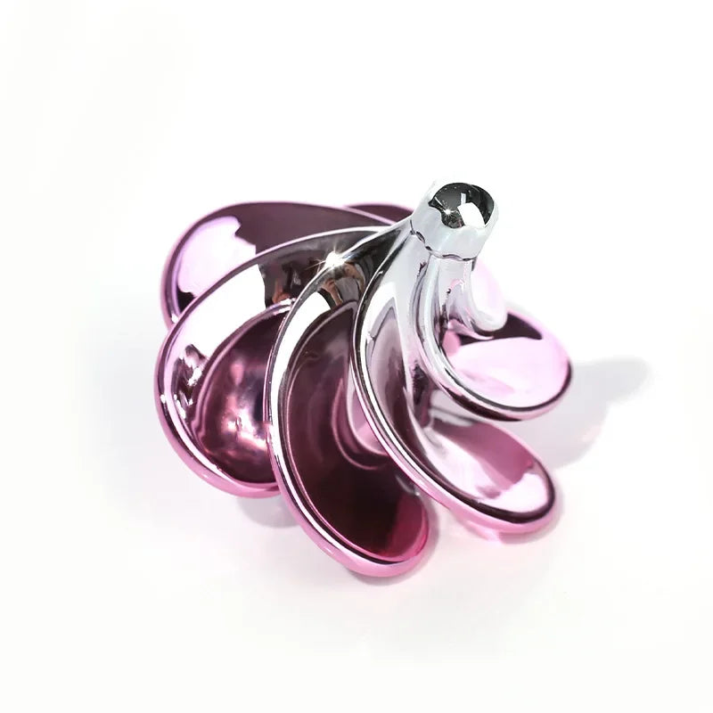 Wind Up Desktop Toy Rotating Kinetic Spinner Fidget Stress Relief Gift for Adults Office Desk Birthday Christmas Present Oasis Select Sakura two-color