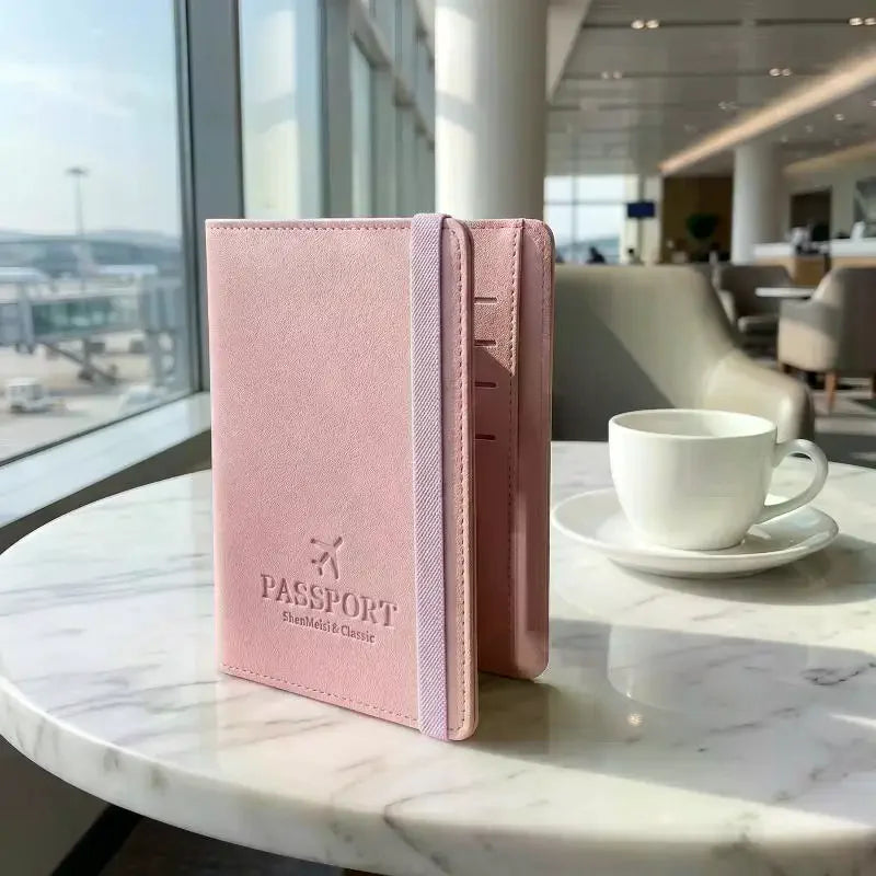 Cute Waterproof PU Leather Passport Holder Travel Credit Card Wallet for Men/Women - Waterproof Passport Cover Oasis Select