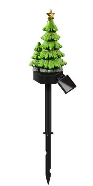 Solar Outdoor Resin Owl Lamps, Resin Animal-shaped Decorative Lamps, Garden Lamps, and Villa Lamps Oasis Select Christmas tree