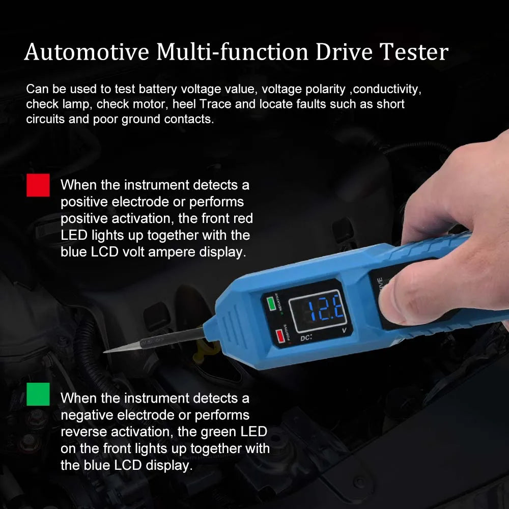 Automotive Circuit Tester Voltage Display LED Probe Kit 6-48V Automotive Circuit Tester Oasis Select