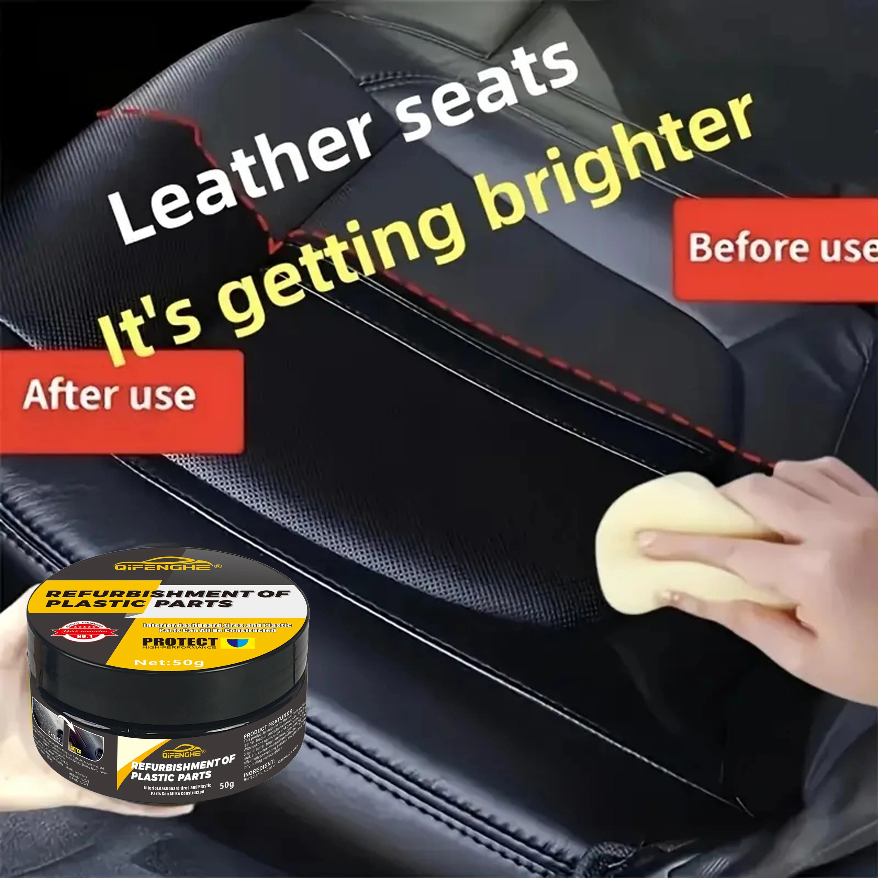 Car Restoration Wax – Nano Crystal Trim, Tire & Interior Shine