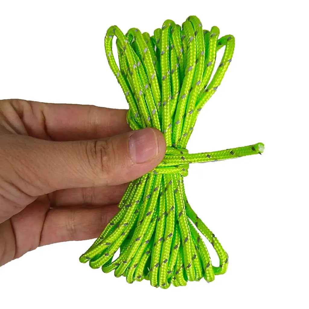 5m 3MM Reflective Guyline Rope Runners Camping Tent Awning Guy Line Cord Parachute Cord Lanyard Hiking Durable Tent Accessories Oasis Select