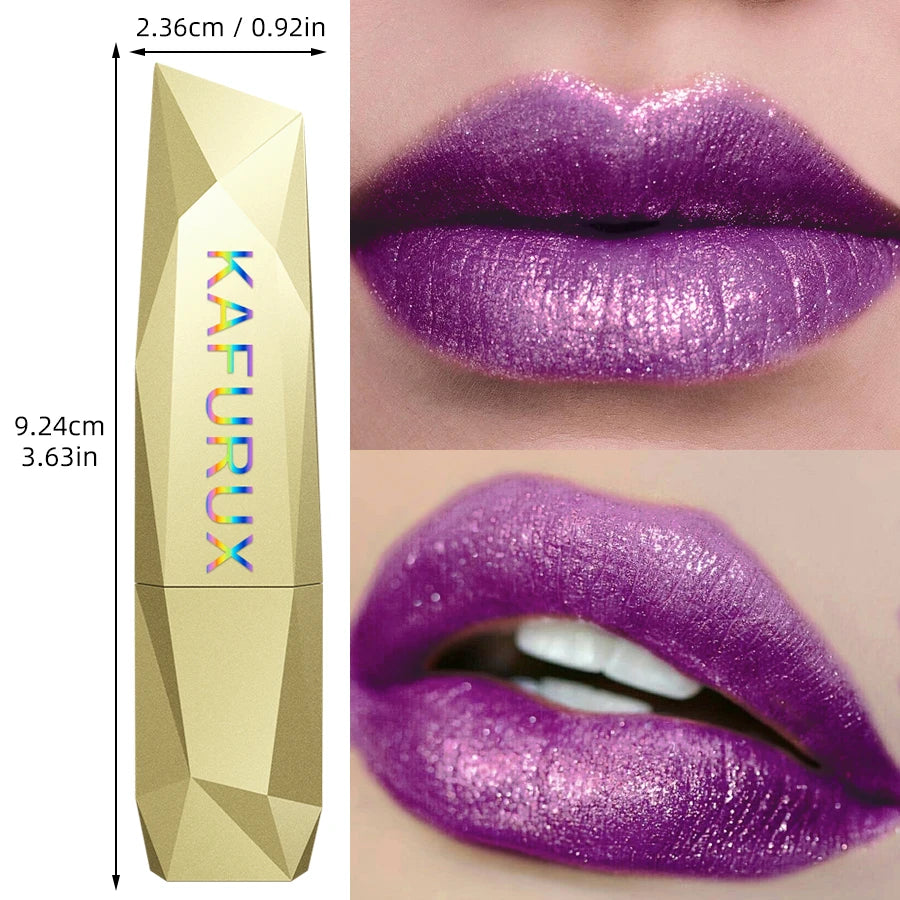 KAFURUX Diamond Shimmer Glitter Lip Tint – Waterproof Lip Oil