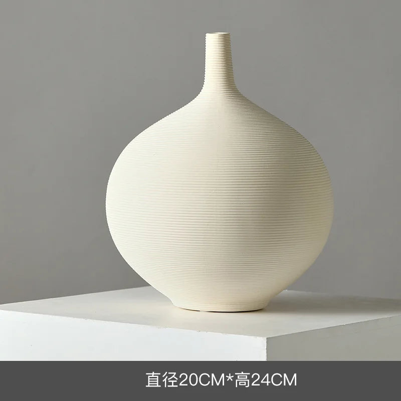 Ceramic Vase Decoration Advanced Sense Flower Arrangement Ins Wind Wine Cabinet Home Decoration Oasis Select I