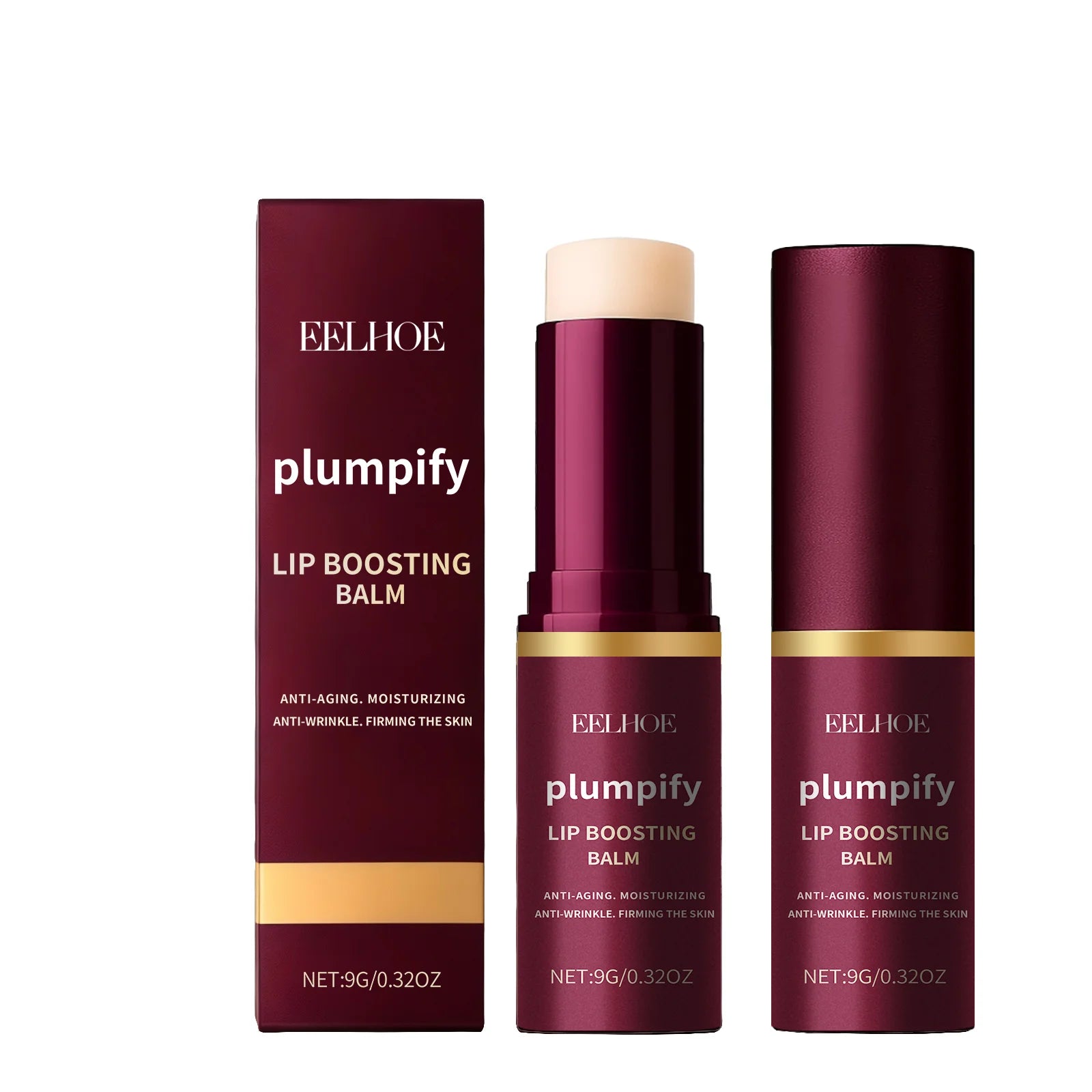 Plumpify Lip Boosting Balm Moisturizing Plumping Sexy Lip Care Fade Lip Lines Nourishing Repair Lip Care Makeup Cosmetics Oasis Select 9g Boxed