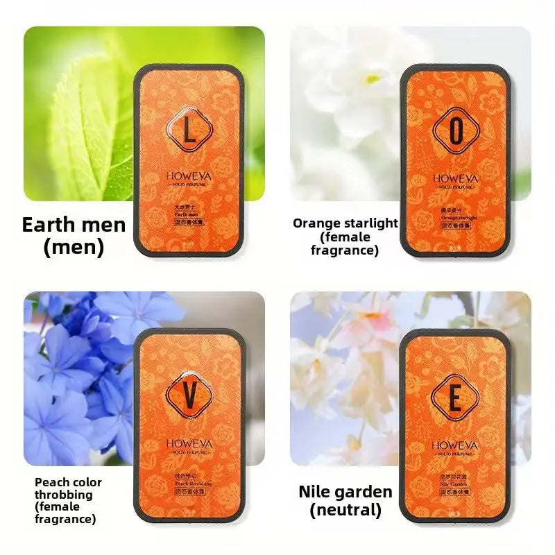 Solid Fragrance Gift Box, Romantic Lasting Solid Fragrance, Tempting Fragrance, Outdoor Portable, Dating Travel, Valentine's Day Oasis Select