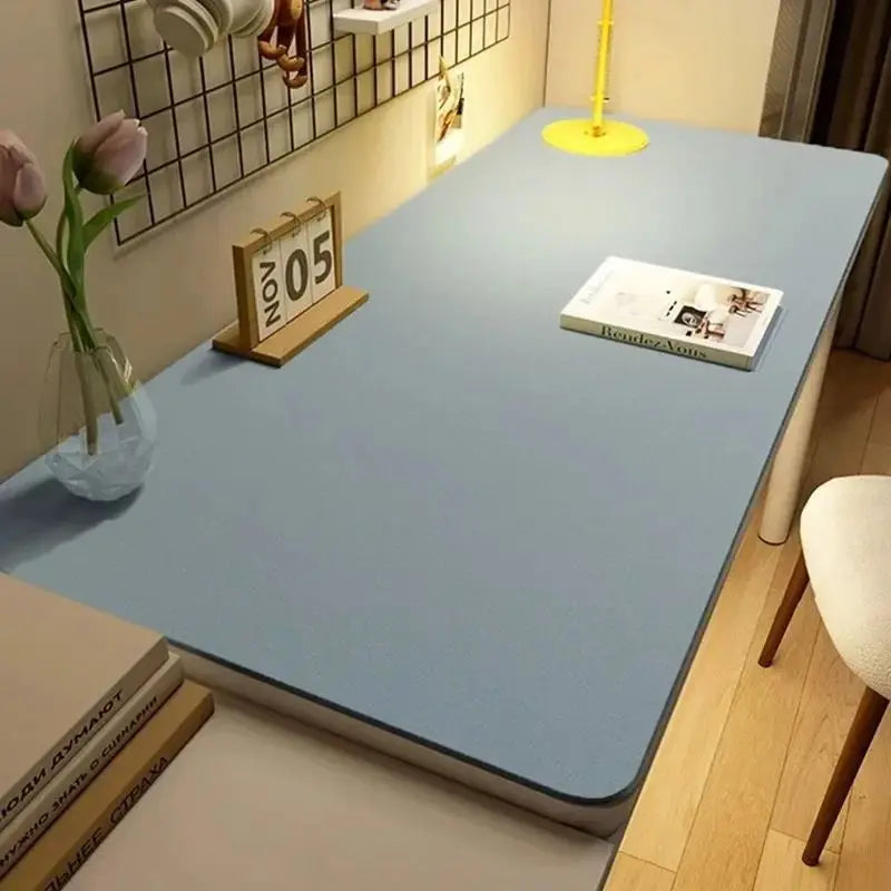 Leather Table cloth for Home Easy Clean Table Protector Waterproof Tea Coaster Large Desk Mat Anti-Slip Gamer Keyboard Mouse Mat Oasis Select Blue 40x60cm