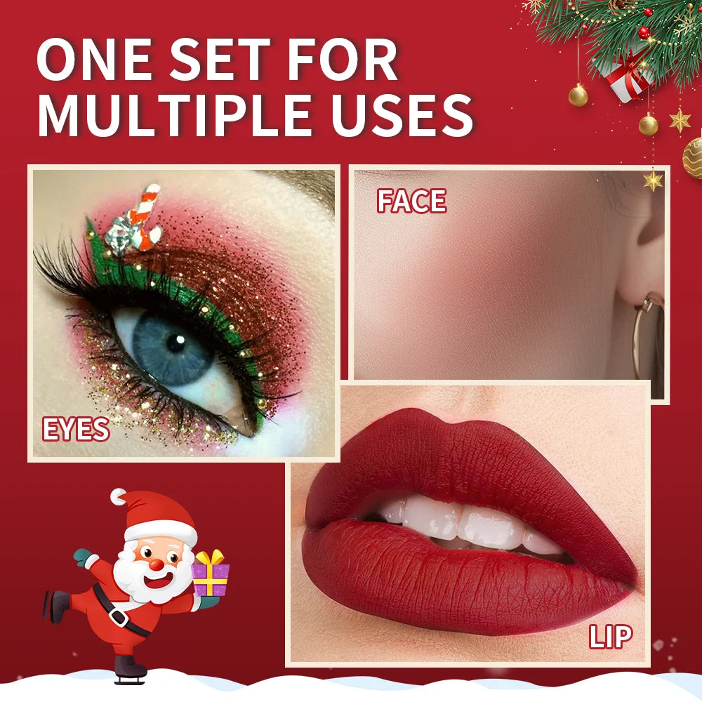 Christmas 5-Piece Colorful Lip Gloss Set – Shiny & Long-Lasting Lip Gloss Set Oasis Select