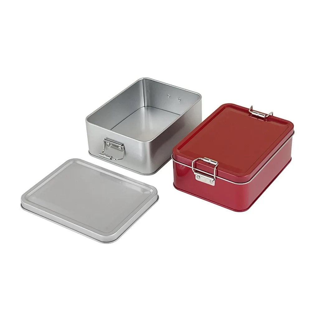 With Lid Tinplate Box Rectangular Shape With Buckle Iron Box Buckle High Quality Storage Iron BoxBuckle Iron Box Gift Packaging Oasis Select