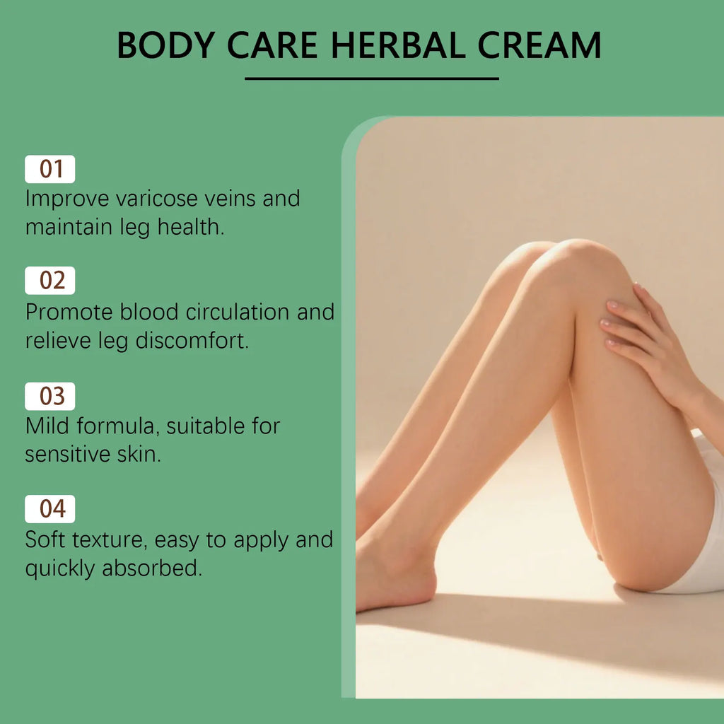 Herbal Leg Care Cream – Moisturizing & Nourishing Body Balm Leg Care Cream Oasis Select