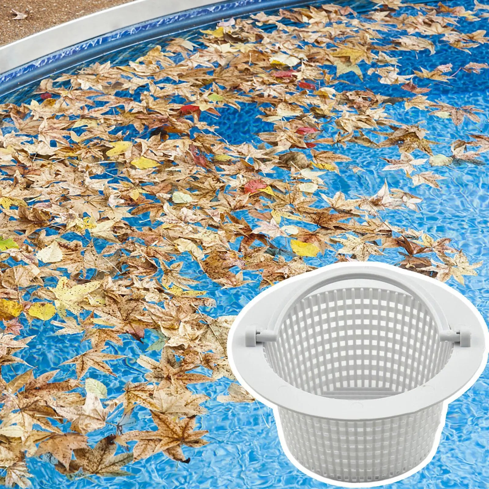 Pool Basket Skimmer Pool Cleaning Supplies Replacing Strainer Basket for Removing Leaves Grass Hair Scum Backyard Outdoor Garden Oasis Select