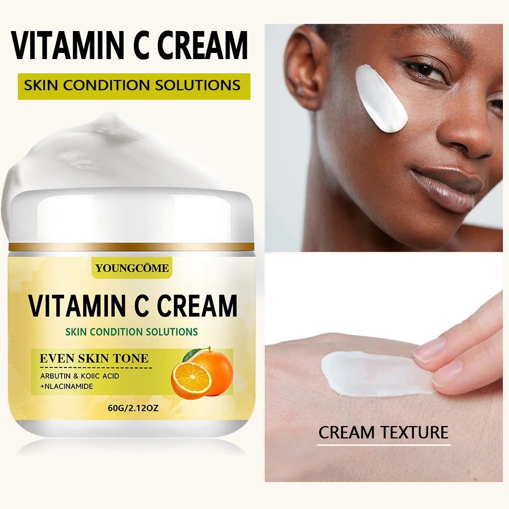 Vitamin C Turmeric Face Cream – Hyaluronic Acid & Retinol 60g