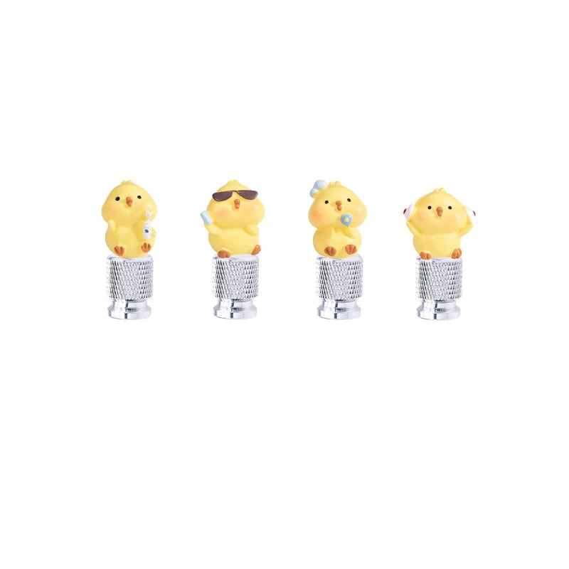 Tire Valve Caps Creative Valve Adapter Stylish Enhancement Durable Performance Bike Tire Valve Stem Bicycle Accessories Oasis Select silver