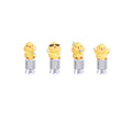 Tire Valve Caps Creative Valve Adapter Stylish Enhancement Durable Performance Bike Tire Valve Stem Bicycle Accessories Oasis Select silver