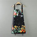 Household Waterproof and Oil-proof Kitchen Apron Cooking Baking Work Clothes Drawing Aprons Art Smock for Women Oasis Select B