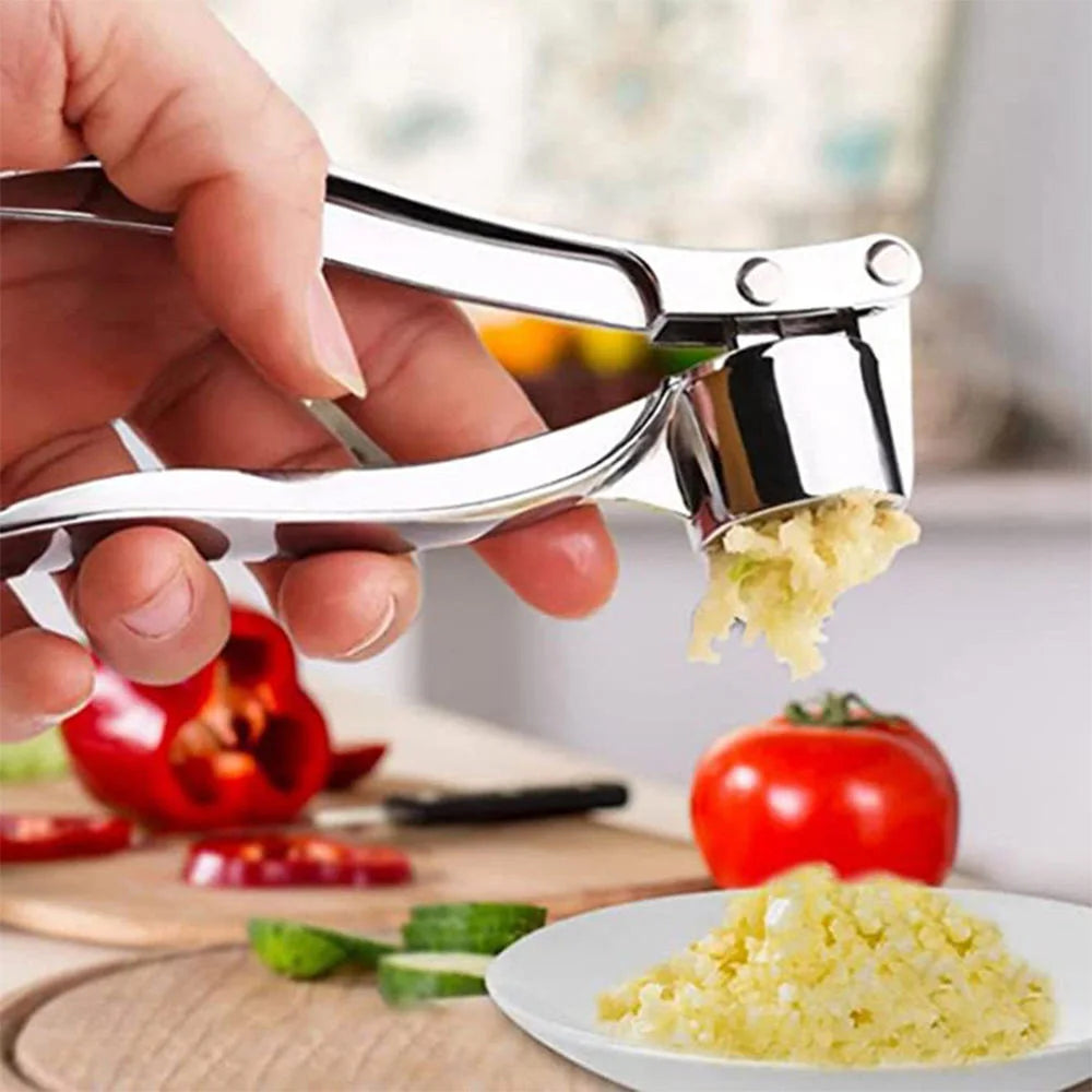 Garlic Press Crusher Mincer Kitchen Stainless Steel Garlic Smasher Squeezer Manual Press Grinding Tool Kitchen Accessories Oasis Select