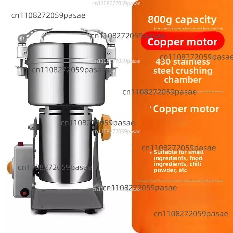 Electric Herb & Grain Grinder – Ultra-Fine Stainless Steel Mill
