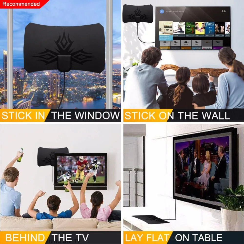 2025 ATSC 4K 1080P HDTV Antenna DVB T2 Flame Design Digital TV Antenna Enhanced Signal Reception Oasis Select
