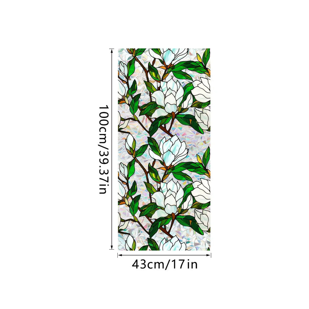 Double-sided Colored Electrostatic Glass Tape Bird Repellent and Anti-collision Tape PVC Colored Window Film Oasis Select XCBL031 43cmx100cm