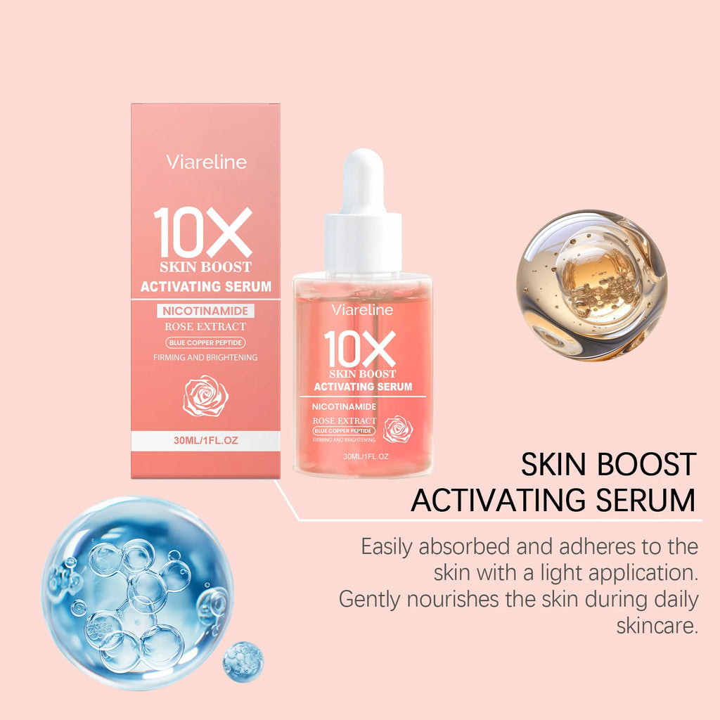 Rose Revitalizing Face Serum Dark Spot Care Even Brightening Skin Tone Reduce Sensitivity Hydrating Nourish Facial Essence Drop Oasis Select