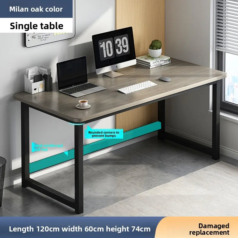 Computer desk Desktop study desk Long workbench E-sports table and chair desk Oasis Select Milan Oak-120cm