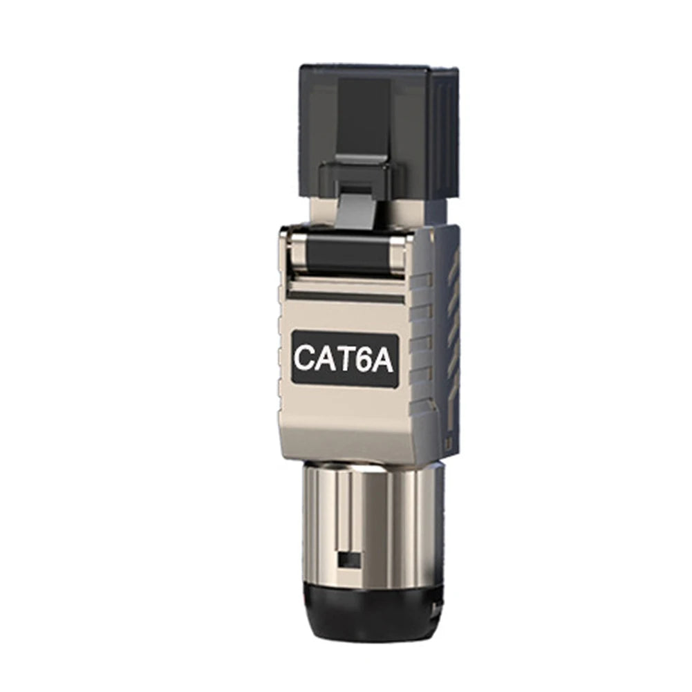 RJ45 Cat8 Tool-Free Metal Plug | 40G 2000MHz LAN Connector